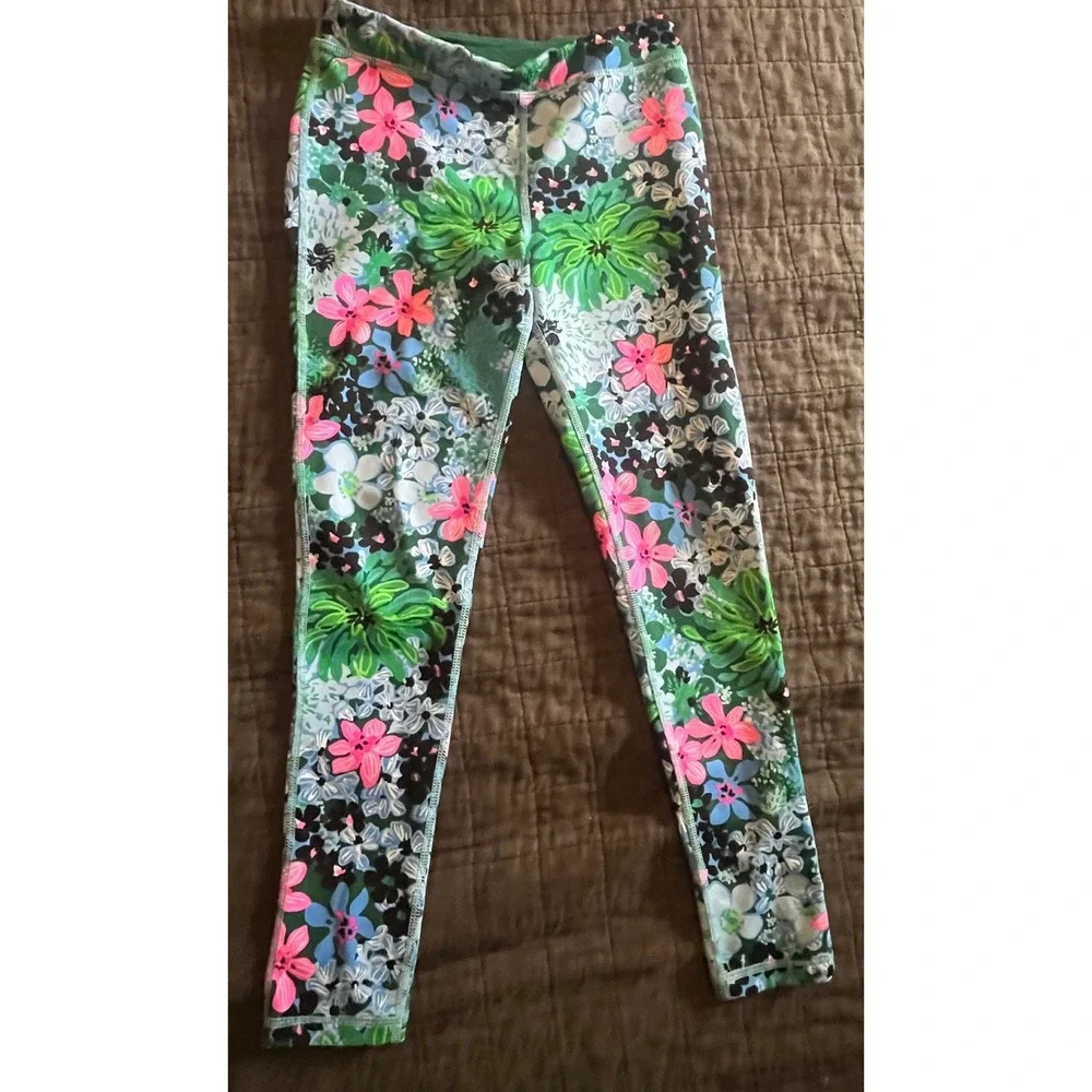 Lilly Pulitzer Luxletic Kids Golf til You Drop Leggings L 8/10